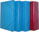 Leizer File Box with Rubber Band Fiber 25x35x11cm Blue 822.211l