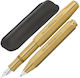 Kaweco Brass Pen-store Set 1 Πένα Στυλό Θήκη B Broad