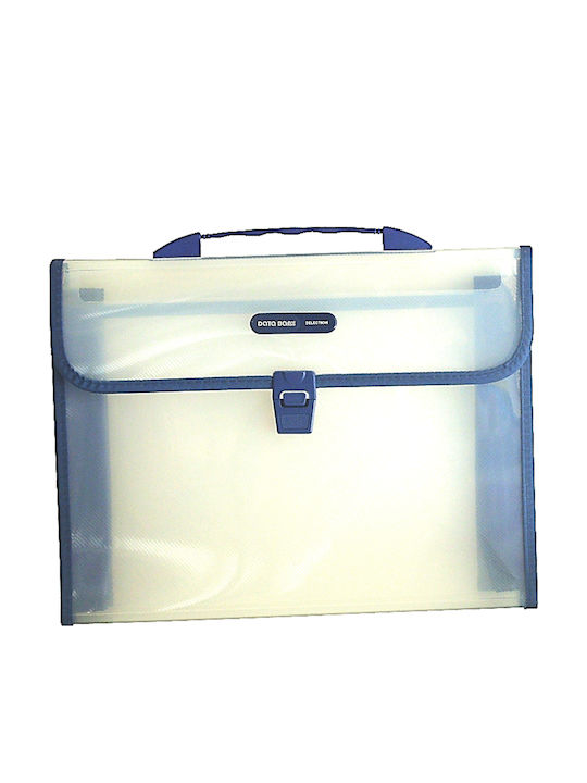 DataBank Tasche für Entwürfe mit Schnalle 25x5x33cm Blau