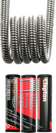 Fumytech Clapton Ss316 26+34ga 0.40Ω 10 Pieces