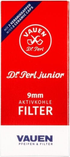 Rohr-Filter Tabakpfeifen Vauen Dr Perl 9mm Aktivkohle 10 Filter 1 Packung