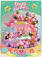 Composition with 48 Balloons Foil Pink Party decoration