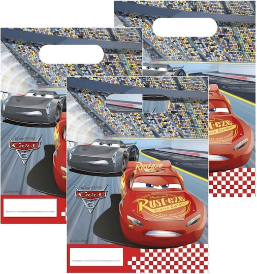 Procos Plastic Bag for Gift with Theme "Disney Cars" Multicolored 16x23cm. 6pcs