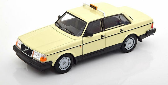 1/24 Volvo 240 Gl 1986 Taxi Light Yellow Static Model