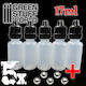 5 Spare Jars Pots Mixes Mixing Balls 5 Άδεια Μπουκάλια Αναμίξεως Χρωμάτων Ανοξείδωτη Μπίλια