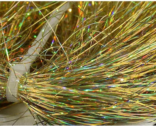 Synthetic Fibers Saltwater Angel Hair Holographic Gold Sybai
