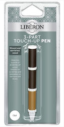 Liberon Touch-up Pens Μαρκαδόροι 2mm Ανιλίνης Γδαρσίματα Ξύλινων Eπιφανειών Μαόνι