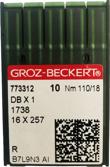 Groz-Beckert Needles for Professional Sewing Machine 173810 Pieces No11018-12-1738