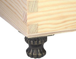 Μεταλλικό Ποδαράκι Αντικέ Κουτιά 35x25mm 4 Τεμάχια