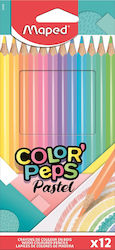 Ξυλομπογιές Maped Pastel 12 Χρώματα