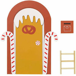 Jucărie Din Lemn Ușa Spiridușului Gingerbread House 14.6x30x1.8cm Jucărie Din Lemn Ușa Spiridușului Gingerbread House 14.6x30x1.8cm