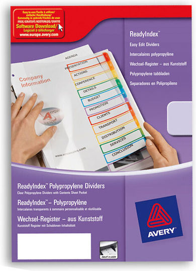 Index Maker 12-Tab Trennblätter Avery