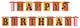 Светлинна Гирлянда Happy Birthday Harry Potter 180см