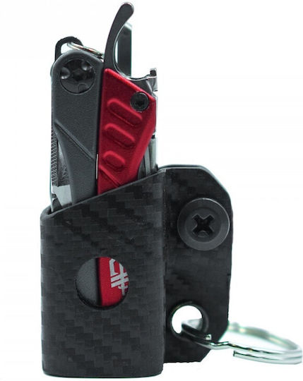 Kydex Keychain Sheath Small Multitool Case Cf-Black Clip and Carry