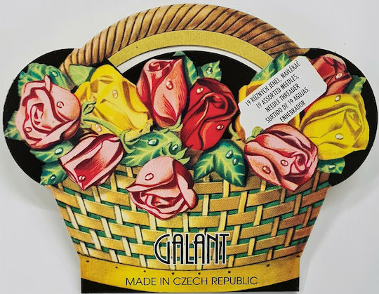 Travel Sewing Set Czech Paper Includes 19 High-Quality Needles One Threader German Anfiler 13.5x10.5cm Prym Galant 1080