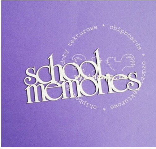 Διακοσμητικά Chipboard «school Memories» 6x15 Cm