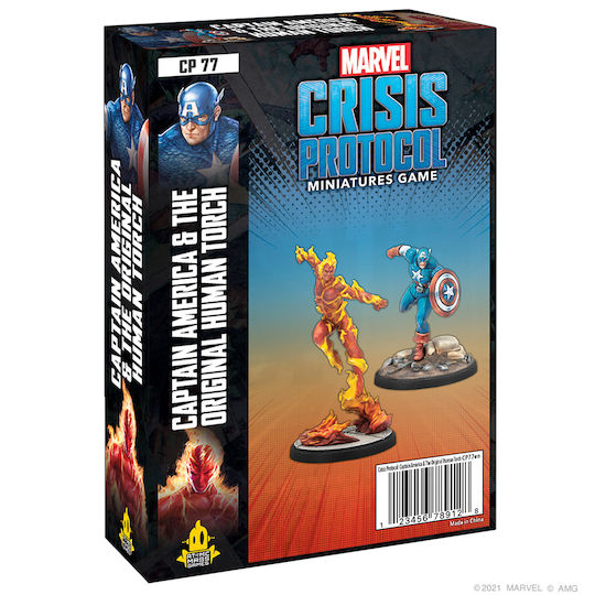 Marvel Crisis Protocol Captain America & Original Human Torch
