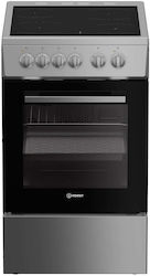 Indesit Independent cu Plite Ceramice Inox I5V5KMS