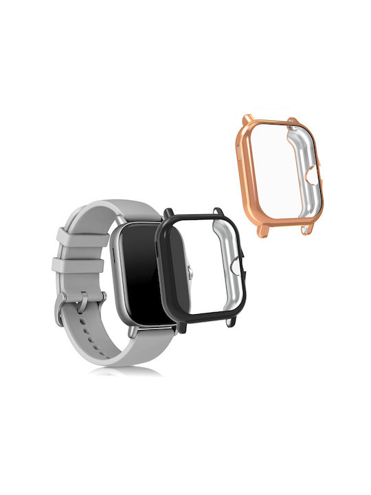 KWmobile Силиконов Калъф в Черен цвят за Huami Amazfit GTS 3, GTS 2, GTS 2e