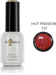 Angelacq Halb-permanenter Nagellack 137 mit Gli...