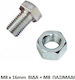 Dexion M8 X 16mm Metallschrauben Set mit Muttern