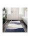 SpitiBazaar Anti-slip Rug Rectangular Summer Blue-gold