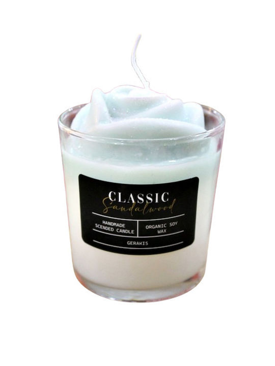 Aromatic Soy Candle Rose Sandalwood Glass Big Φ8.5 X 8.9 Cm