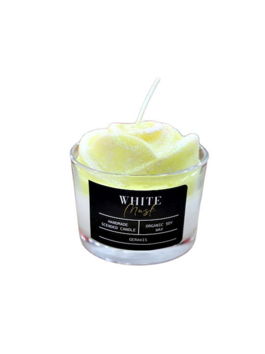 Aromatic Soy Candle Rose White Musk Glass Small Φ8.2 X 5.8 Cm