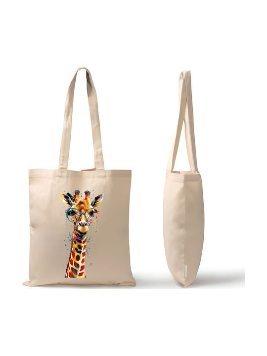 Pegasus Baumwoll-Einkaufstasche 100% mit Giraffen-Print