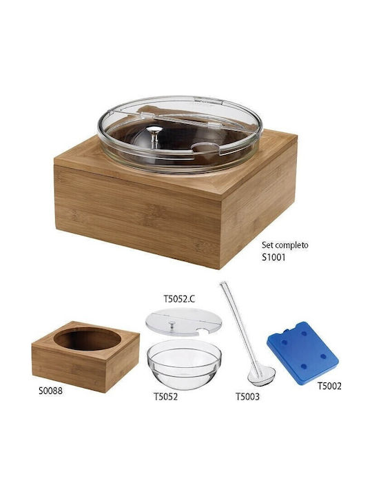 Bamboo Case Set Bowl 26x26x11cm Hole Ø22 Cm