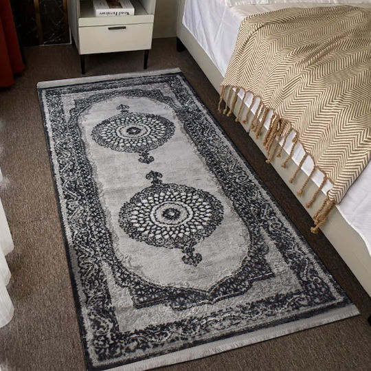 Saray Home Halic Set Modern Covoare pentru dormitor Gri HL650 GR 3buc