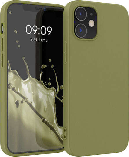 KWmobile Iphone Back Cover Silicon Verde (iPhone 12Xiaomi 12 ProRealme 12 Pro - Traducere: Realme 12 Pro)