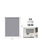 Galifas Roller Blinds Partial Blackout Gray W120xH180cm GBS-0741-3794