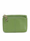 Leather Women's Wallet Green