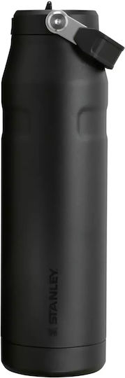 Stanley Iceflow Flip Straw Μπουκάλι Θερμός Πλαστικό BPA Free 1.06lt Black με Καλαμάκι