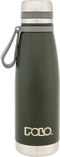 Polo Μπουκάλι Θερμός Ανοξείδωτο 650ml Χακί