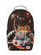 Sprayground DLXSV Σχολική Τσάντα Πλάτης Γυμνασίου - Λυκείου Καφέ