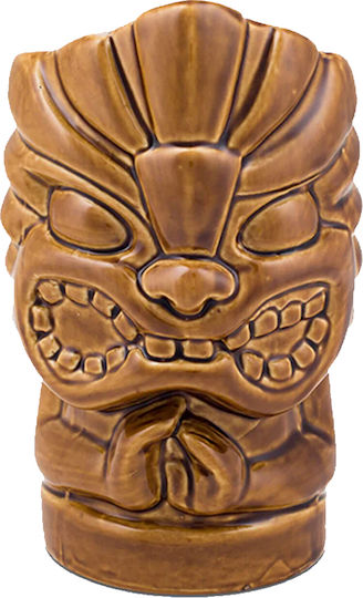 Ποτήρι Cocktail Tiki Feggrini 680ml Keiki Καφέ Ποτήρι Cocktail Tiki Feggrini 680ml Keiki Καφέ