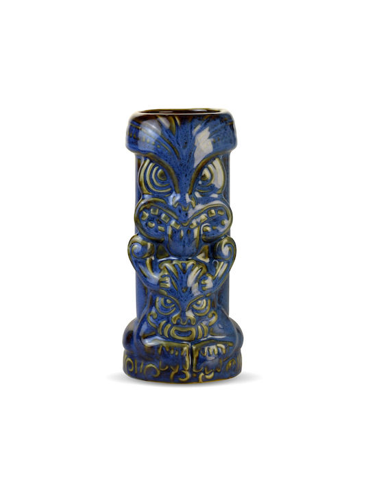 Feggrini Glass Cocktail/Drinking / Coffee/Freddo made of Ceramic in Blue Color 530ml