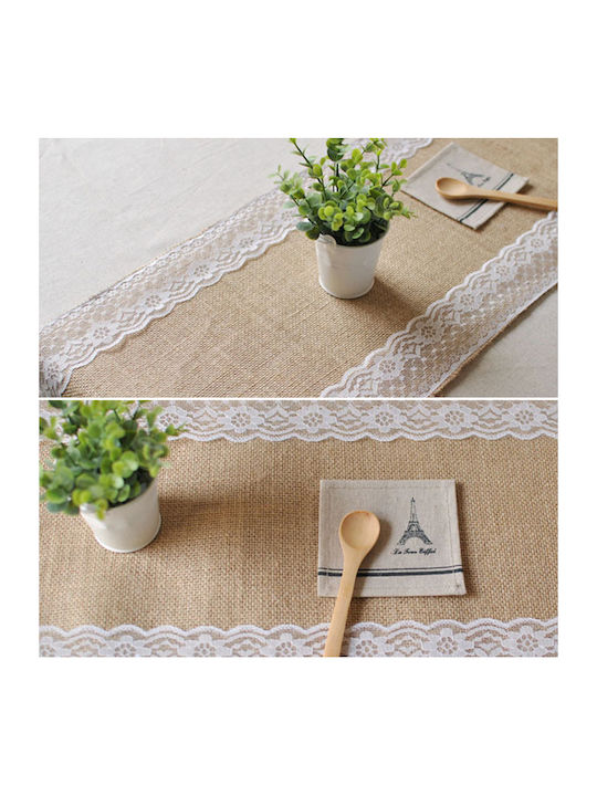 PartyDeco Ράνερ με Δαντέλα 28x275εκ. (Διάφορα Χρώματα)