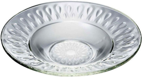 Lyonnais Deep Serving Plate 621601 Diameter 23cm Clear La Rochere Glass