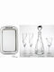 Zivas Set Naș Inox / Cristal Argintiu 3buc
