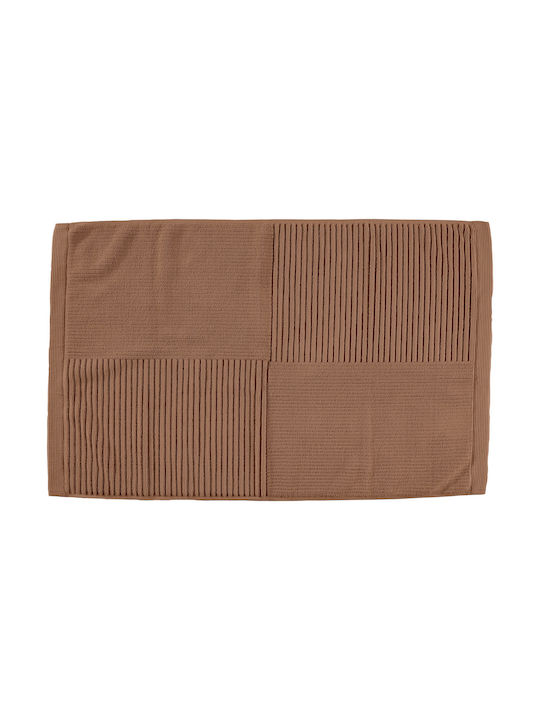 Zone Denmark Πατάκι Μπάνιου Βαμβακερό 34979 Terracotta 80x50εκ.