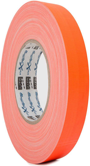 Le Mark Magtape Xtra Matt 25mm X 50m Fluorescent Orange Υφασμάτινη Ταινία Gaffer
