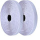Adhesive Tape Velcro Hook & Loop White Set Roll 25m Male 25m Female