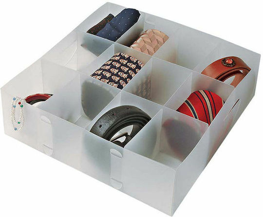 Storage Box 12 Slots Lid 31 X 31 X 10 Cm Ordinett