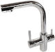 Robinet Filtru Apă Triplu Rece Cald Filtrat Crom Drinktap Wf3-3