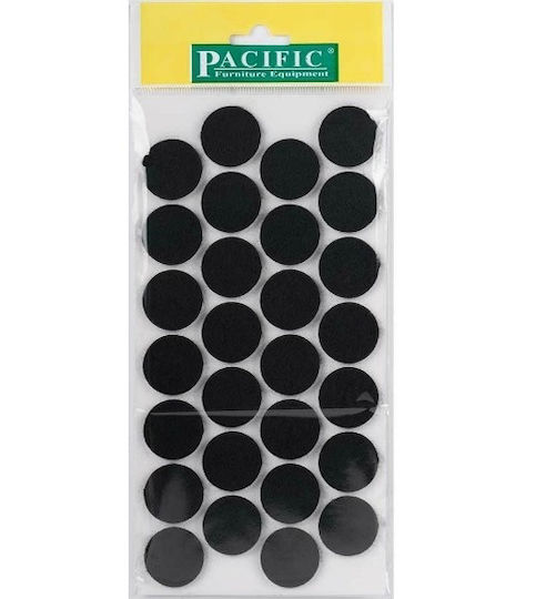 Fetruri Protecții Pentru Mobilier Cu Autocolant Pacific Φ-28mm Negre 231-6025#28###