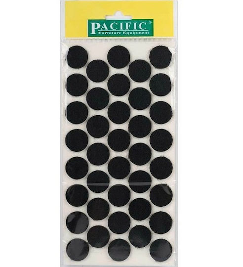 Fetru Protecții Pentru Mobilier Cu Autocolant Pacific Φ-24mm Negru 231-6025#24###