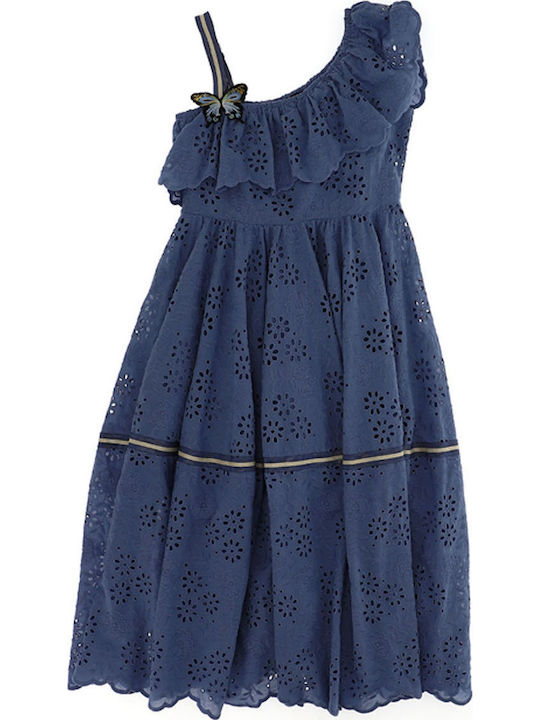 Dress Monnalisa Broderie 495906ab 5013-0051 Girl